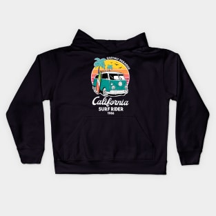 California Surf Rider 1986 Kids Hoodie